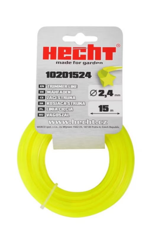 Trimmesnøre 2,4 mm x 15 m Gul 10201524