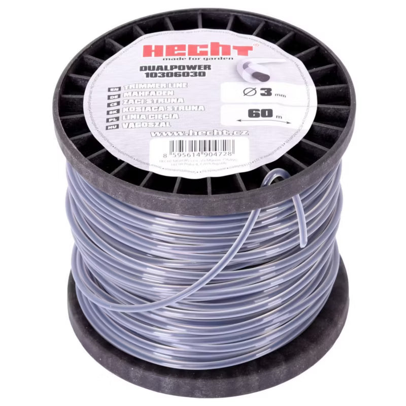 Trimmesnøre DUAL POWER 3,0 mm x 60 m Grå