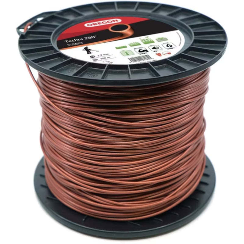 Trimmesnøre Techni 280 2,7 mm x 280 m Rød