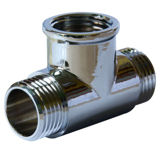 Kromet 1/2" trerørsfordeler