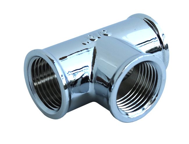 3/8" kromet T-stykke