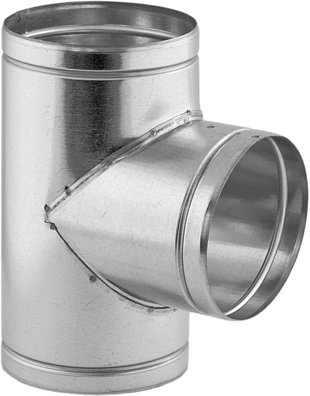 T-Styk 90° Ø130 mm Galvaniseret Stål