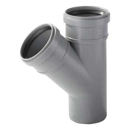 PP Pipelife 88° afløbstrekant til indvendig kloak 110 / 110 mm grå