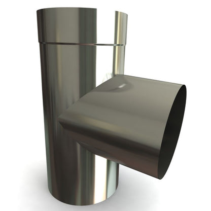 T-Stykke 87° Ø80 mm Syrefast Stål KW-TR-87-80