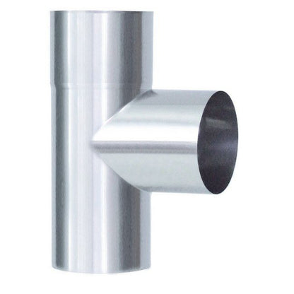 Skorstens T-Stykke 130 mm Syrefast Stål