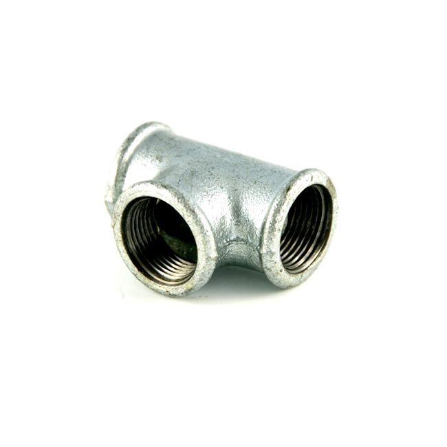 1" galvaniseret gevind-T-stykke