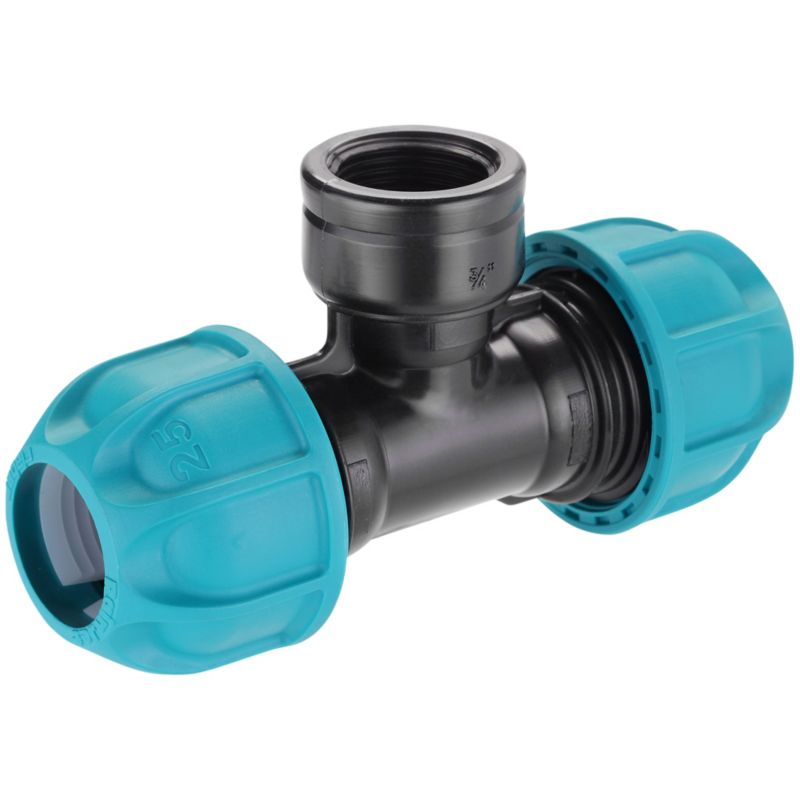 Rør-T-stykke med indvendigt gevind 3/4''