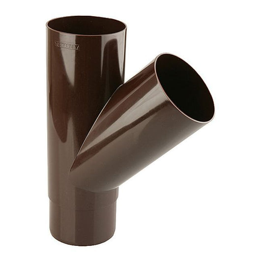 Marley tagrende-t-stykke 53/53 mm i brun
