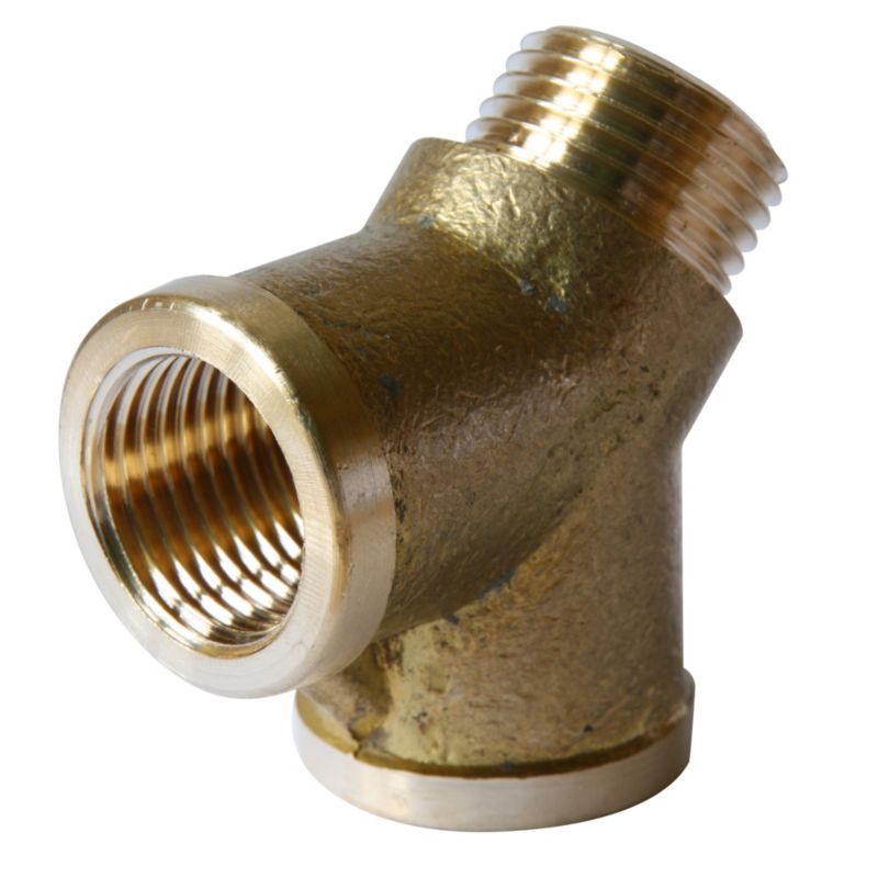 Y-formet T-stykke 1/2" i messing