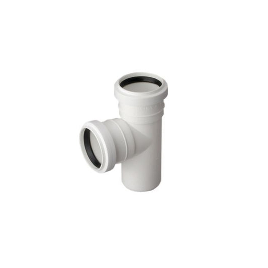 Standard rør-T-stykke Pipelife 87° 32 / 32 mm hvid