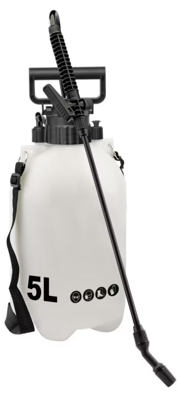 Tryksprøjte 5 Liter Hvid og Sort