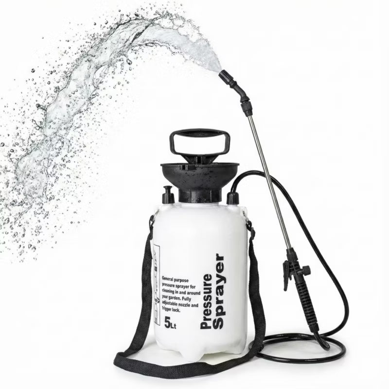 Tryksprøjte 5 Liter Hvid med Lanse