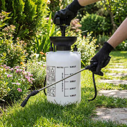Tryksprøjte 5 Liter Hvid med Lanse