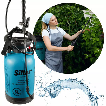 Tryksprøjte 5 Liter med Lanse og Skulderrem