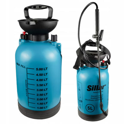 Tryksprøjte 5 Liter med Lanse og Skulderrem