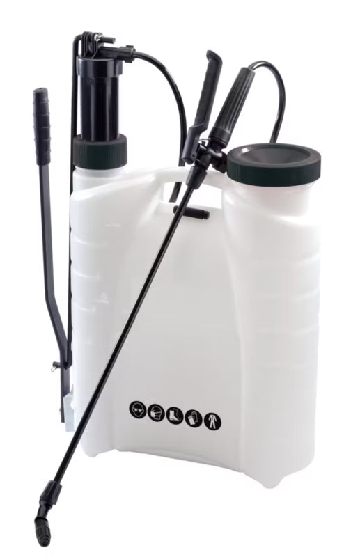 Tryksprøjte Rygmodel 12 Liter Sort/Hvid