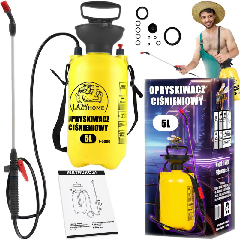 Tryksprøjte T-5000 5 Liter med Teleskoplanse