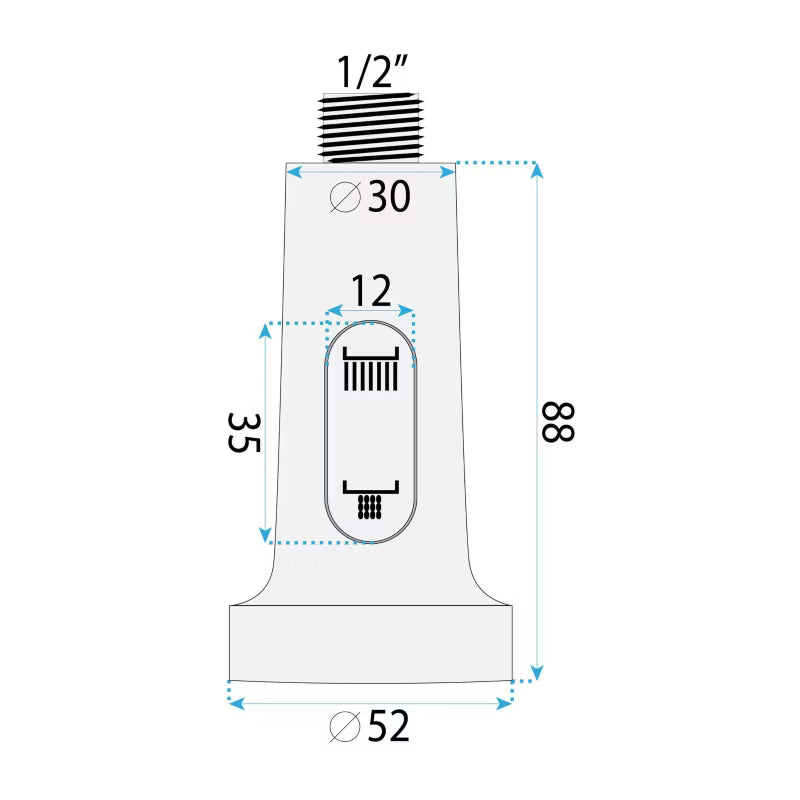 Tud til Køkkenarmatur Colin 5,2x8,8 cm Titan