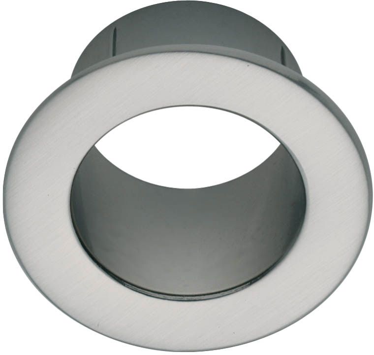 Rund Ventilationsbøsning Nikel Børstet 54 mm