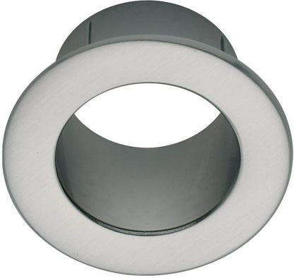 Rund Ventilationsbøsning Nikel Børstet 54 mm