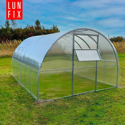 Tunneldrivhus 3x8 m Polycarbonat 6 mm 24 m²