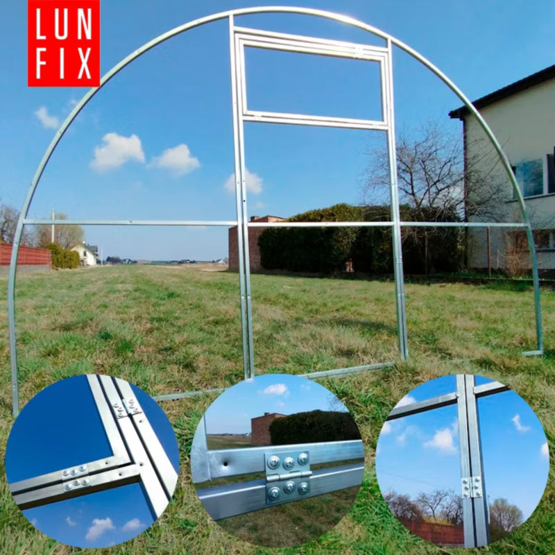 Tunneldrivhus 3x8 m Polycarbonat 6 mm 24 m²