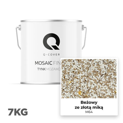 Mosaikpuds M64 Beige med Guldglimmer 7 kg