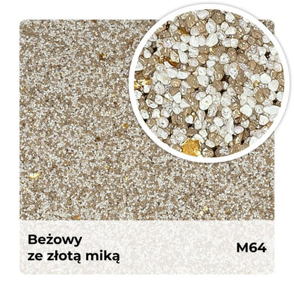 Mosaikpuds M64 Beige med Guldglimmer 7 kg