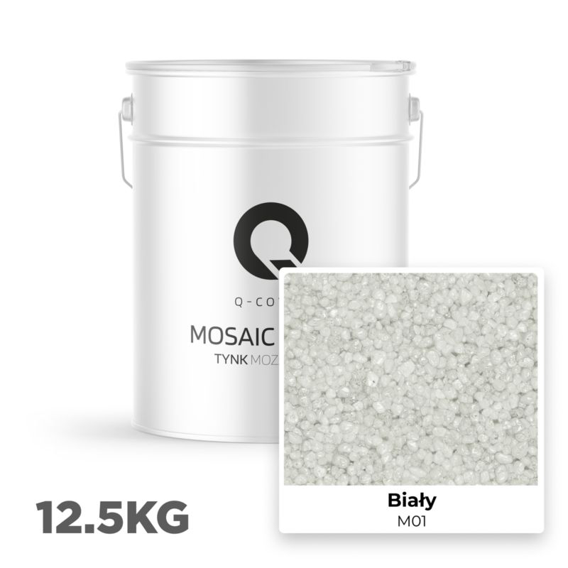 Mosaikpuds M01 12,5 kg Hvid