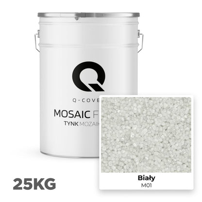 Mosaikpuds M01 25 kg Hvid