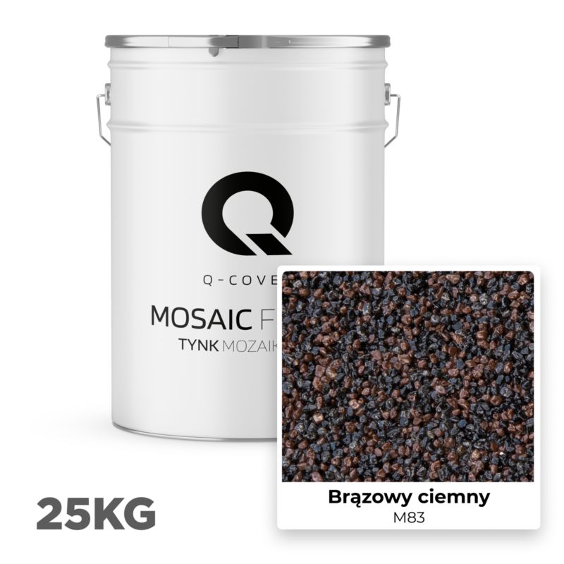 Mosaikpuds M83 25 kg Mørkebrun 1,6 mm