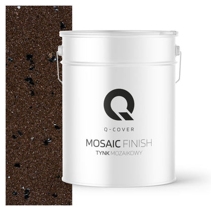 Mosaikpuds M96 12,5 kg Mørkebrun med Sort Glimmer