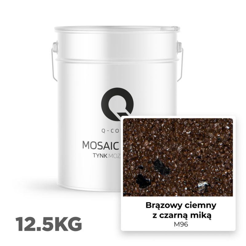 Mosaikpuds M96 12,5 kg Mørkebrun med Sort Glimmer