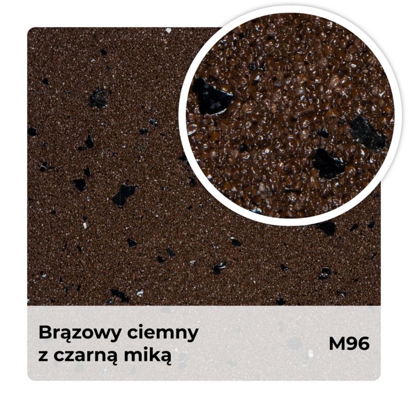 Mosaikpuds M96 12,5 kg Mørkebrun med Sort Glimmer