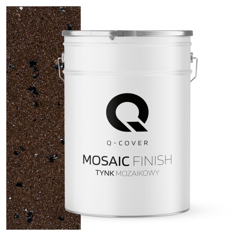 Mosaikpuds M96 25 kg Mørkebrun med Sort Glimmer