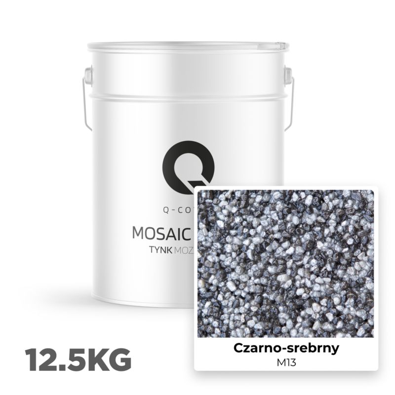 Mosaikpuds Sort-sølv M13 12,5 kg
