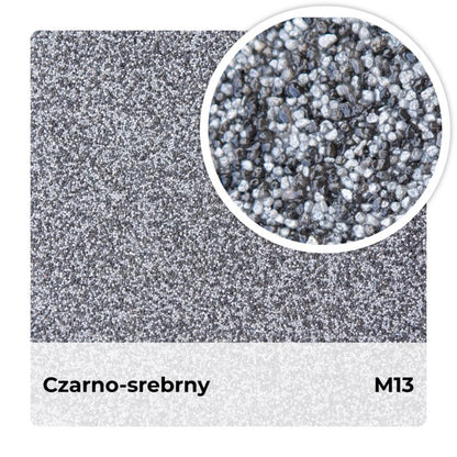 Mosaikpuds Sort-sølv M13 12,5 kg