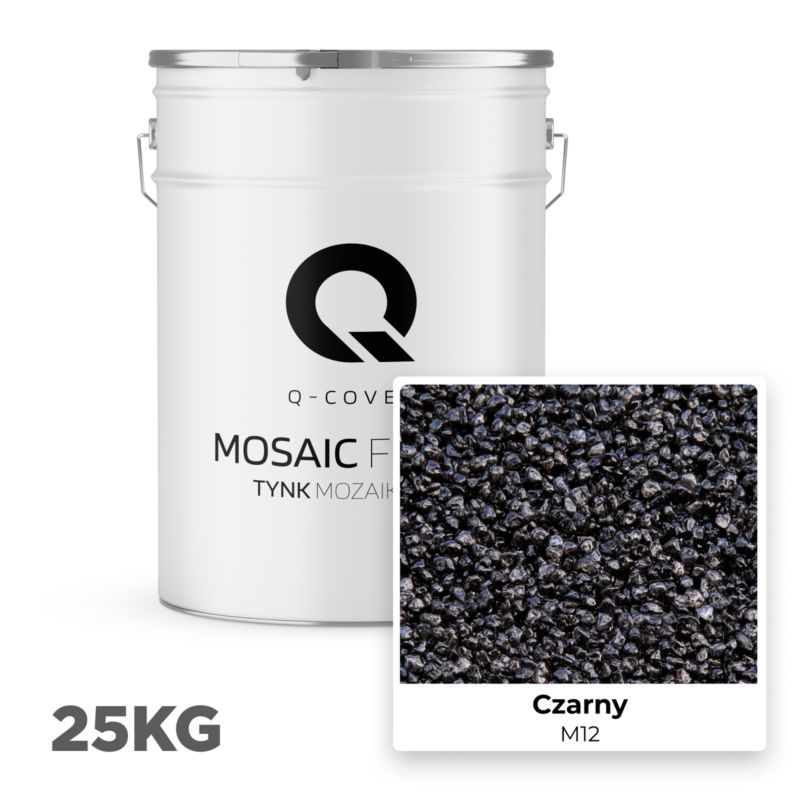 Mosaikpuds M12 25 kg Sort