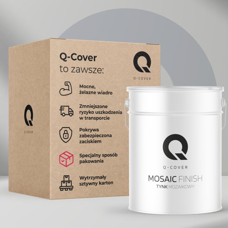 Mosaikpuds M15 12,5 kg Sort med Sort Glimmer