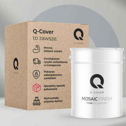 Mosaikpuds M15 12,5 kg Sort med Sort Glimmer