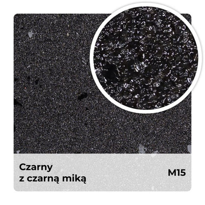 Mosaikpuds M15 12,5 kg Sort med Sort Glimmer