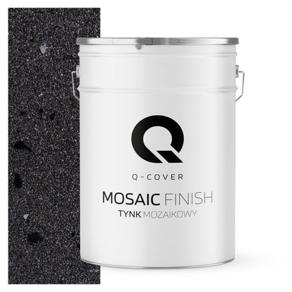 Mosaikpuds M15 25 kg Sort med Sort Glimmer