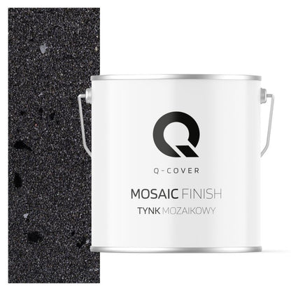 Mosaikpuds Sort med Sort Glimmer M15 7 kg