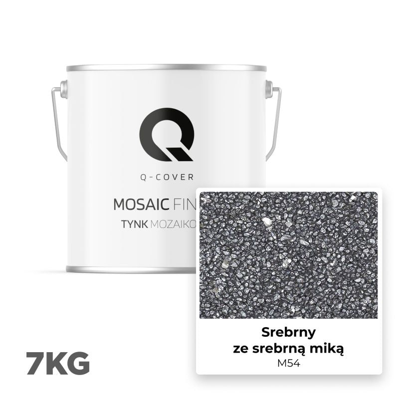 Mosaikpuds M54 7 kg Sølv med Sølvglimmer