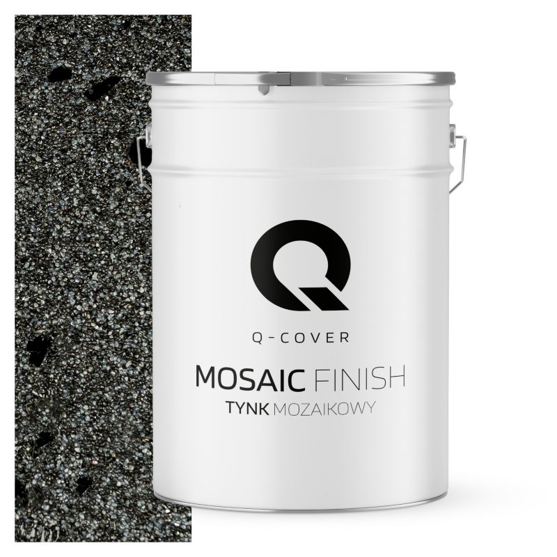 Mosaikpuds M45 12,5 kg Mørkegrå med Sort Glimmer