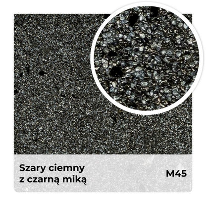 Mosaikpuds M45 12,5 kg Mørkegrå med Sort Glimmer