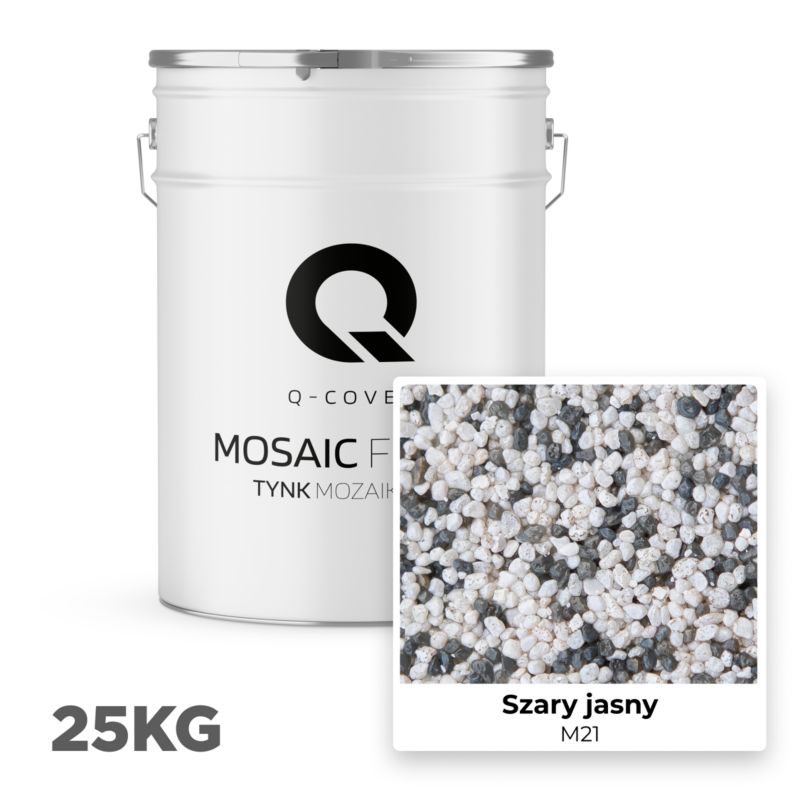 Mosaikpuds M21 25 kg Lysegrå 6,6 m² | 5905748002857