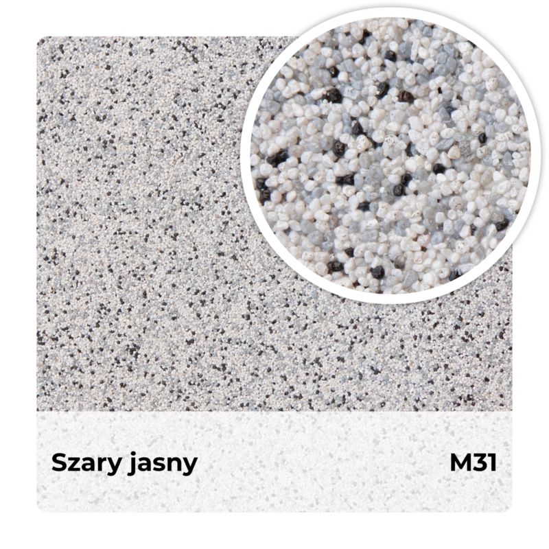 Mosaikpuds M31 12,5 kg Lysegrå 3,3 m²