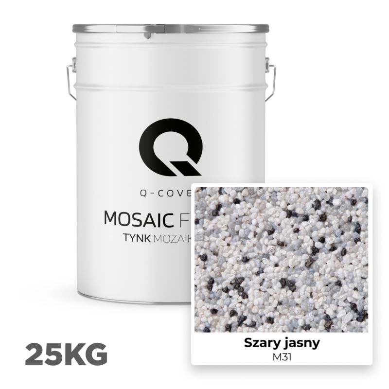 Mosaikpuds M31 25 kg Lysegrå