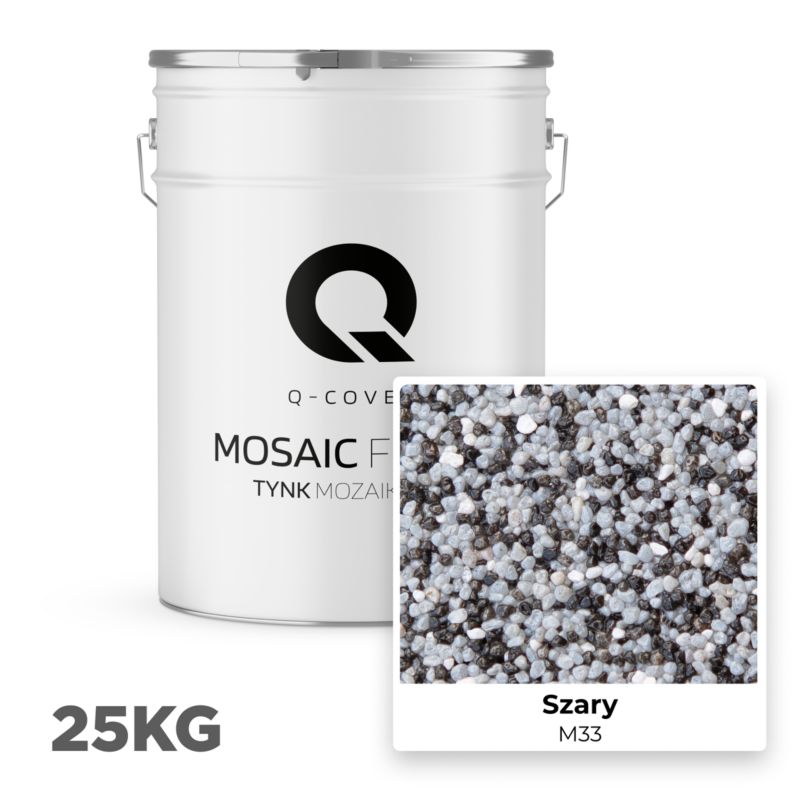 Mosaikpuds M33 25 kg Grå
